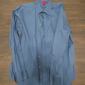 MENS ALFANI BLUE DRESS SHIRT